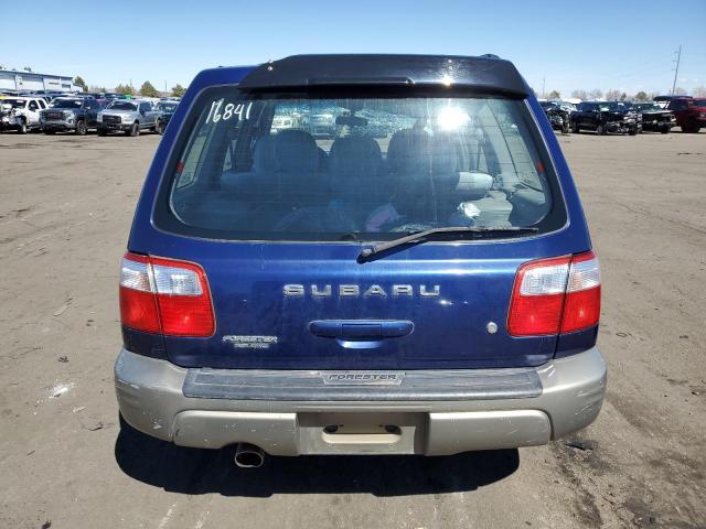 JF1SF65561H724346 - 2001 SUBARU FORESTER S BLUE photo 6