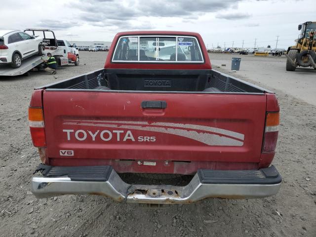 JT4VN13G5P5103708 - 1993 TOYOTA PICKUP 1/2 TON EXTRA LONG WHEELBASE SR5 RED photo 6