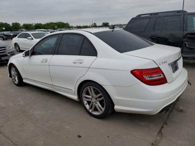 WDDGF4HB3EA948605 - 2014 MERCEDES-BENZ C 250 WHITE photo 2