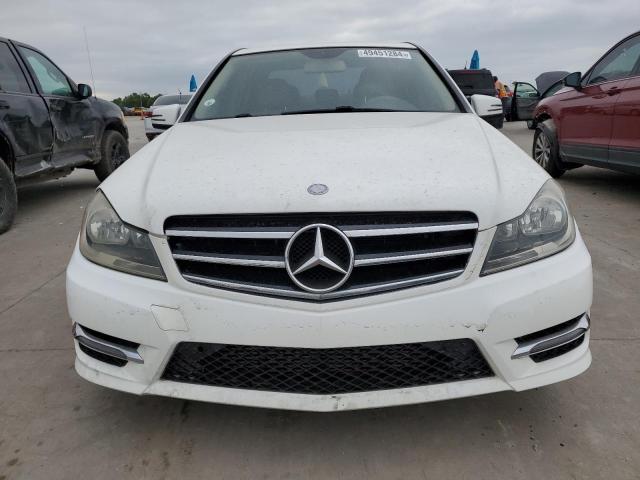 WDDGF4HB3EA948605 - 2014 MERCEDES-BENZ C 250 WHITE photo 5