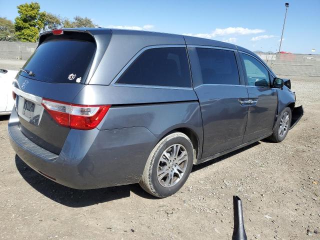 5FNRL5H68DB036207 - 2013 HONDA ODYSSEY EXL GRAY photo 3