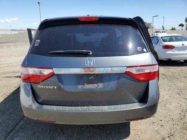 5FNRL5H68DB036207 - 2013 HONDA ODYSSEY EXL GRAY photo 6