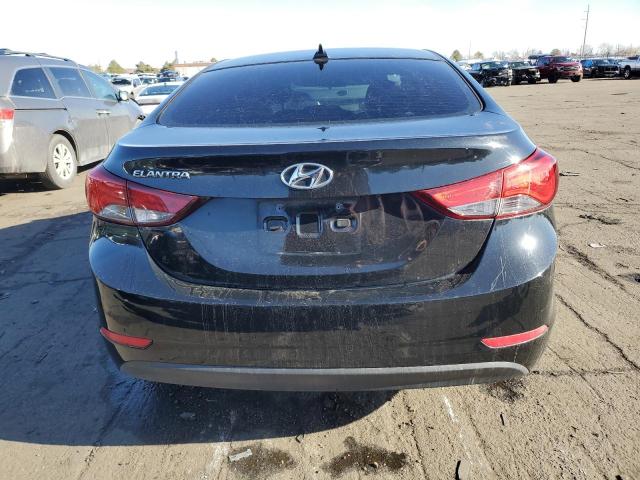 5NPDH4AE8GH702222 - 2016 HYUNDAI ELANTRA SE BLACK photo 6