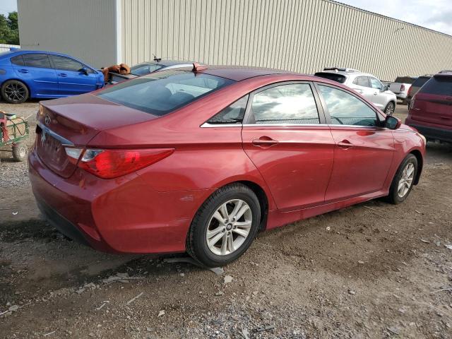 5NPEB4AC2EH863022 - 2014 HYUNDAI SONATA GLS RED photo 3