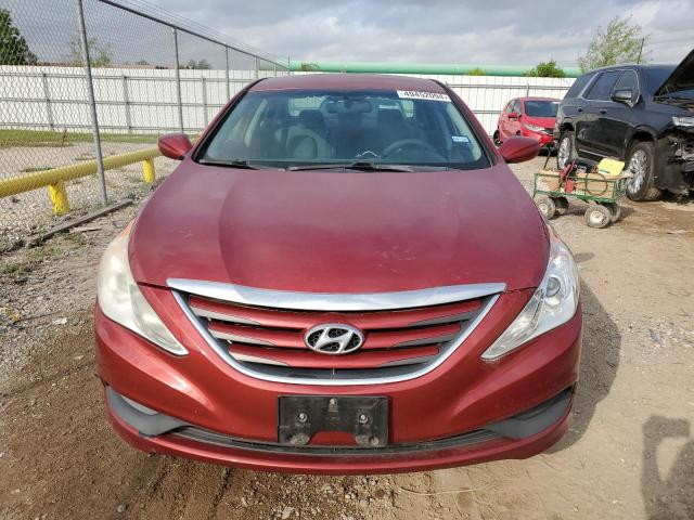 5NPEB4AC2EH863022 - 2014 HYUNDAI SONATA GLS RED photo 5