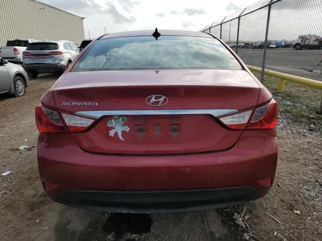 5NPEB4AC2EH863022 - 2014 HYUNDAI SONATA GLS RED photo 6