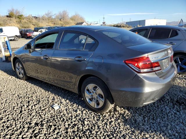 19XFB2F53DE012899 - 2013 HONDA CIVIC LX GRAY photo 2