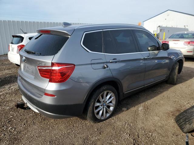 5UXWX9C5XD0D00461 - 2013 BMW X3 XDRIVE28I GRAY photo 3