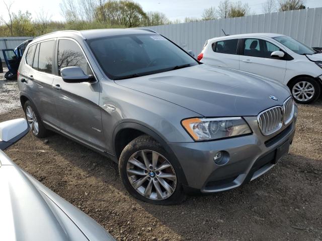 5UXWX9C5XD0D00461 - 2013 BMW X3 XDRIVE28I GRAY photo 4