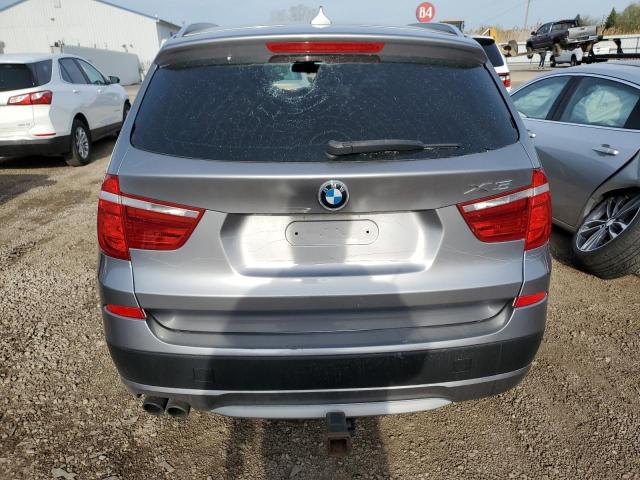 5UXWX9C5XD0D00461 - 2013 BMW X3 XDRIVE28I GRAY photo 6