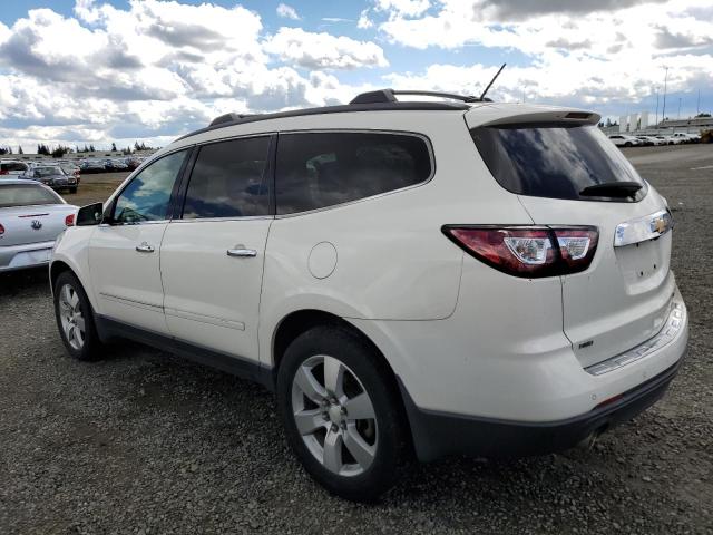 1GNKVJKD2EJ163760 - 2014 CHEVROLET TRAVERSE LTZ WHITE photo 2