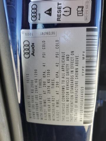 WA1VGBFP4EA044659 - 2014 AUDI SQ5 PRESTIGE BLUE photo 13