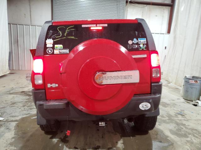 5GTDN13E278230398 - 2007 HUMMER H3 RED photo 6