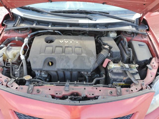 2T1BU4EE2AC471387 - 2010 TOYOTA COROLLA BASE წითელი ფოტო 11