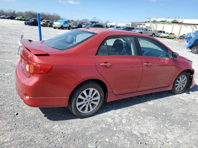 2T1BU4EE2AC471387 - 2010 TOYOTA COROLLA BASE წითელი ფოტო 3