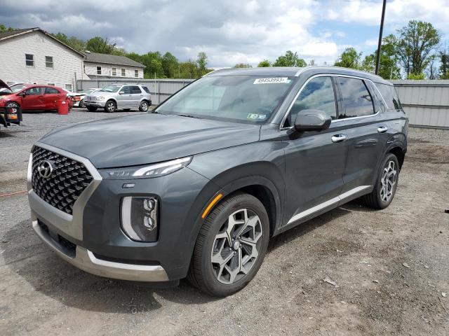 KM8R7DHE3NU418199 - 2022 HYUNDAI PALISADE CALLIGRAPHY GRAY photo 1