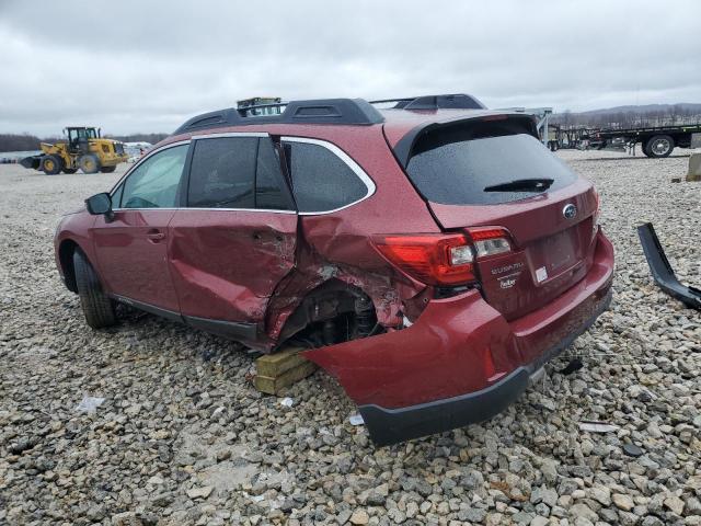 4S4BSANC1G3228864 - 2016 SUBARU OUTBACK 2.5I LIMITED BURGUNDY photo 2