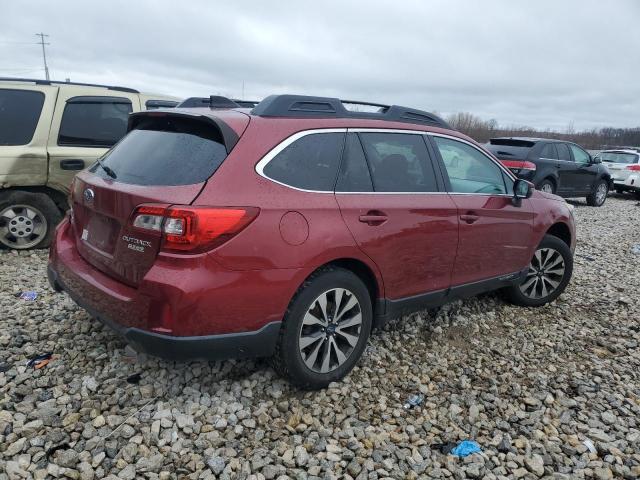 4S4BSANC1G3228864 - 2016 SUBARU OUTBACK 2.5I LIMITED BURGUNDY photo 3