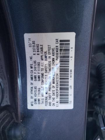 1HGCR3F80EA023234 - 2014 HONDA ACCORD EXL GRAY photo 12