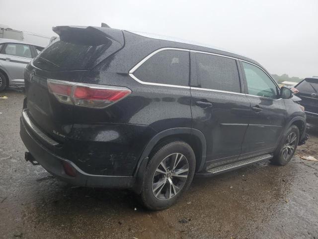 5TDJKRFH7GS322092 - 2016 TOYOTA HIGHLANDER XLE أسود صورة 3