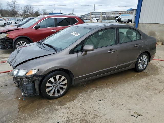 19XFA16979E017563 - 2009 HONDA CIVIC EXL GRAY photo 1