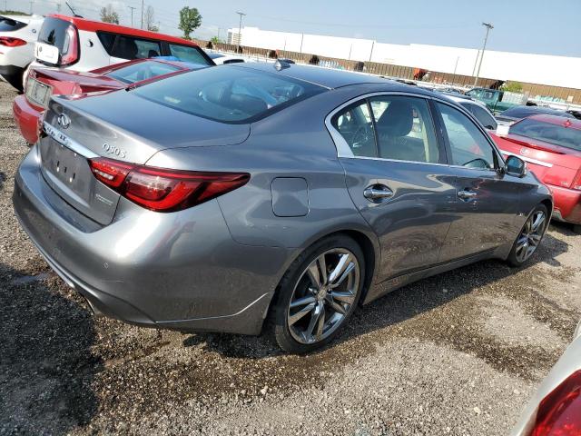 JN1EV7AP8KM541131 - 2019 INFINITI Q50 LUXE GRAY photo 3