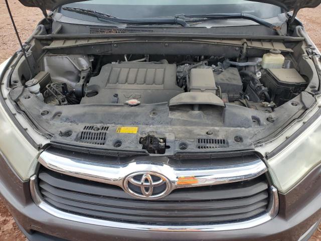 5TDKKRFH3FS111068 - 2015 TOYOTA HIGHLANDER XLE 灰色 照片 12