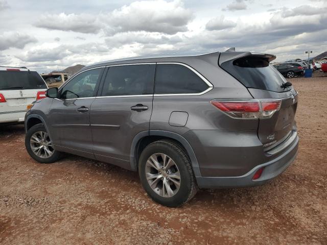 5TDKKRFH3FS111068 - 2015 TOYOTA HIGHLANDER XLE 灰色 照片 2