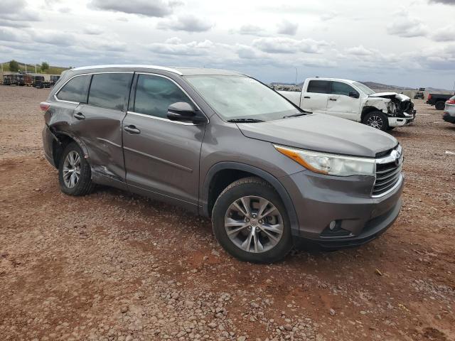 5TDKKRFH3FS111068 - 2015 TOYOTA HIGHLANDER XLE 灰色 照片 4