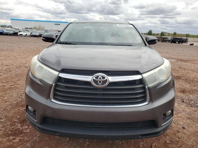 5TDKKRFH3FS111068 - 2015 TOYOTA HIGHLANDER XLE 灰色 照片 5