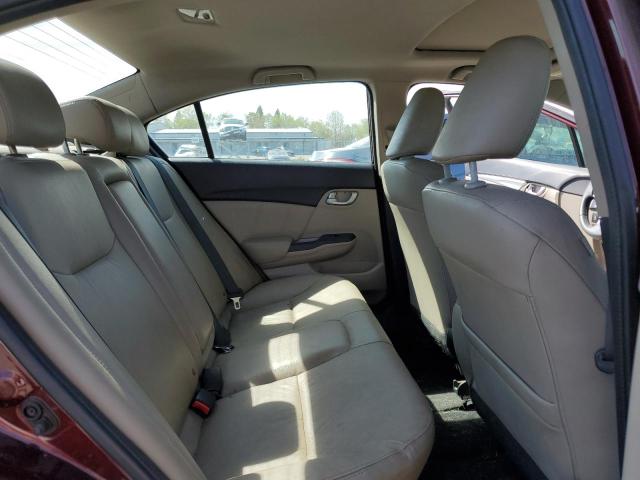 19XFB2F94EE260034 - 2014 HONDA CIVIC EXL ბურგუნდია ფოტო 10
