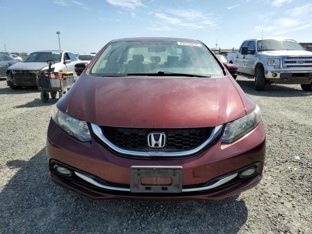 19XFB2F94EE260034 - 2014 HONDA CIVIC EXL BURGUNDY photo 5