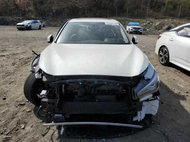 JN1EV7AR9KM552396 - 2019 INFINITI Q50 LUXE WHITE photo 5