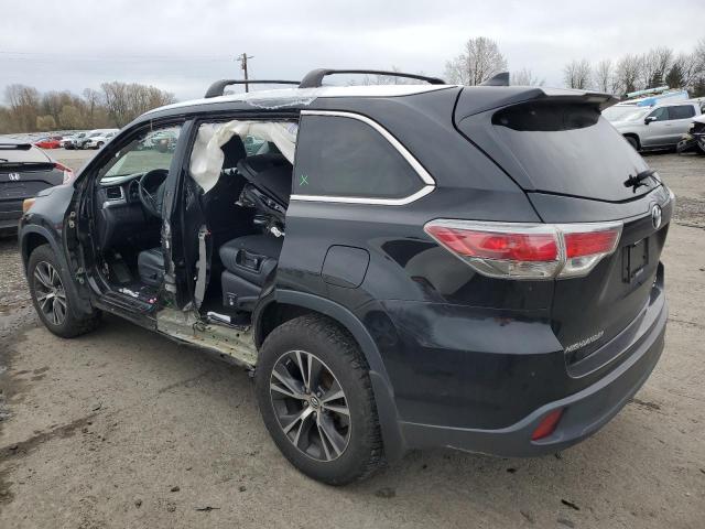 5TDJKRFH6GS260605 - 2016 TOYOTA HIGHLANDER XLE 黑色 照片 2