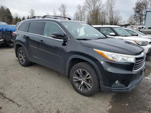 5TDJKRFH6GS260605 - 2016 TOYOTA HIGHLANDER XLE 黑色 照片 4
