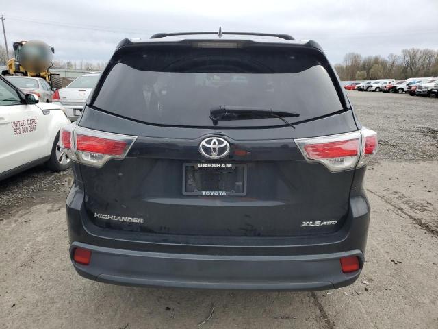 5TDJKRFH6GS260605 - 2016 TOYOTA HIGHLANDER XLE 黑色 照片 6
