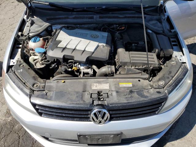 3VWLL7AJ7EM292705 - 2014 VOLKSWAGEN JETTA TDI SILVER photo 11