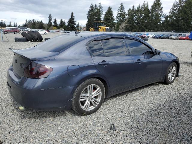 JN1CV6AP3DM720889 - 2013 INFINITI G37 BASE BLUE photo 3