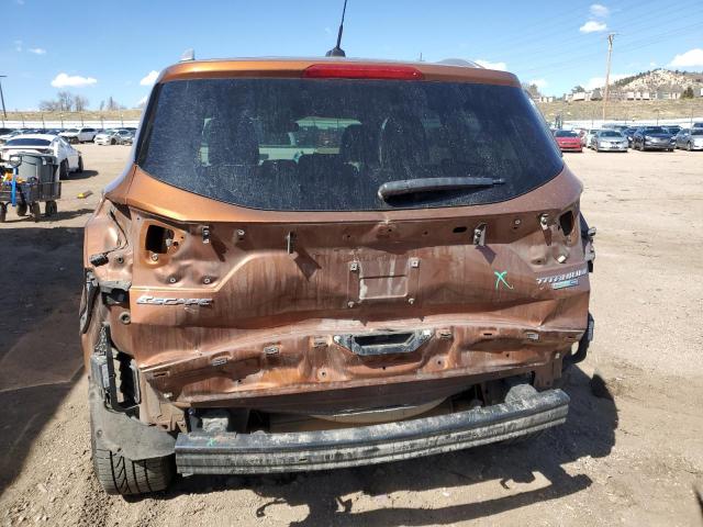 1FMCU9J93HUB89228 - 2017 FORD ESCAPE TITANIUM ORANGE photo 6