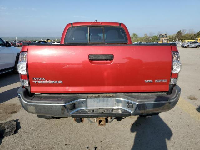 3TMMU4FN8CM044894 - 2012 TOYOTA TACOMA DOUBLE CAB LONG BED RED photo 6