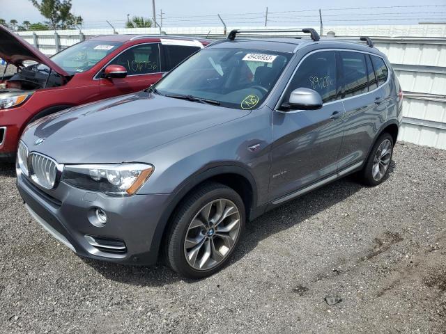 5UXWZ7C33H0V92101 - 2017 BMW X3 SDRIVE28I GRAY photo 1