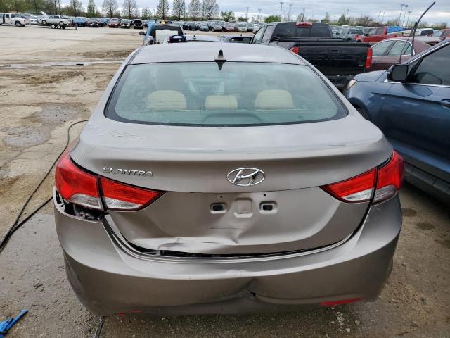 5NPDH4AE4DH260745 - 2013 HYUNDAI ELANTRA GLS TAN photo 6