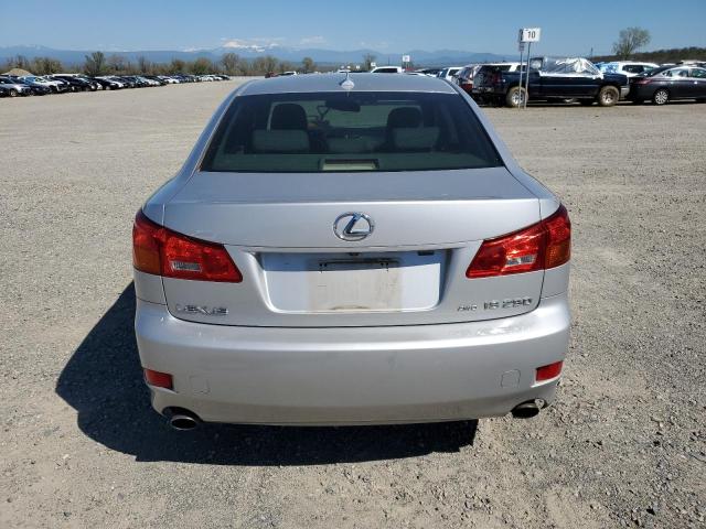 JTHCK262975011988 - 2007 LEXUS IS 250 SILVER photo 6