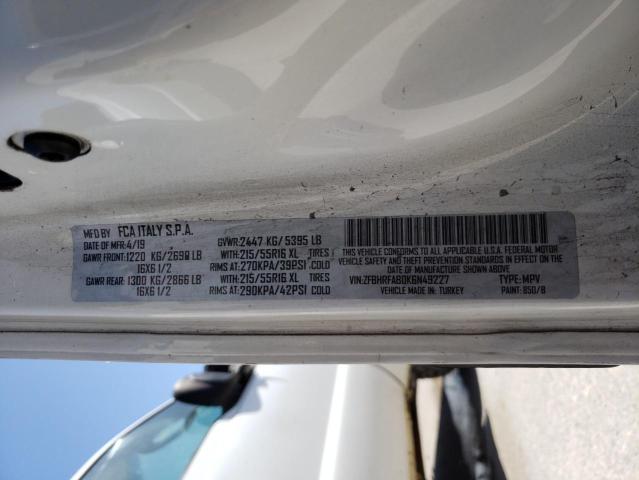 ZFBHRFAB0K6N49227 - 2019 RAM PROMASTER Ağ foto 13