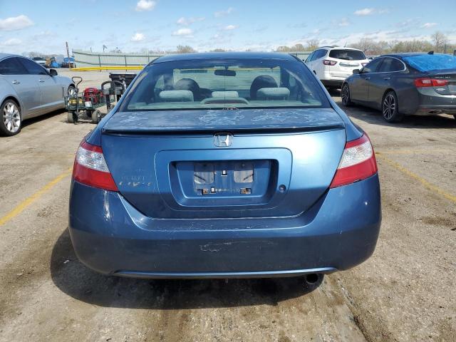 2HGFG12616H529783 - 2006 HONDA CIVIC LX BLUE photo 6