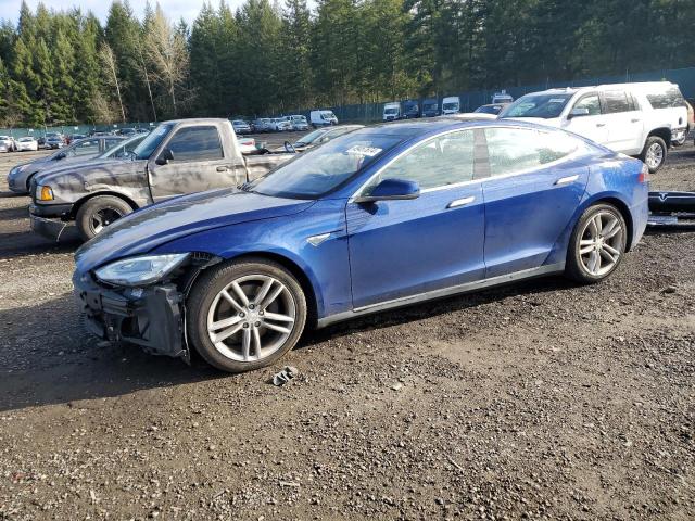 5YJSA1E27FF116148 - 2015 TESLA MODEL S BLUE photo 1