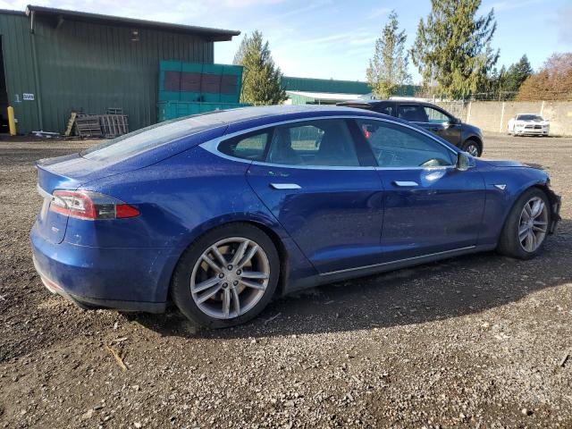 5YJSA1E27FF116148 - 2015 TESLA MODEL S BLUE photo 3