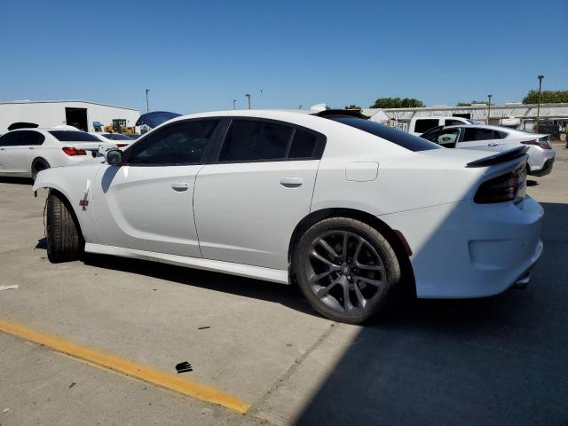 2C3CDXGJXLH127142 - 2020 DODGE CHARGER SCAT PACK WHITE photo 2