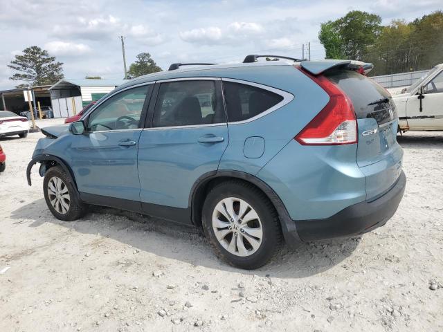 2HKRM4H78EH704512 - 2014 HONDA CR-V EXL BLUE photo 2