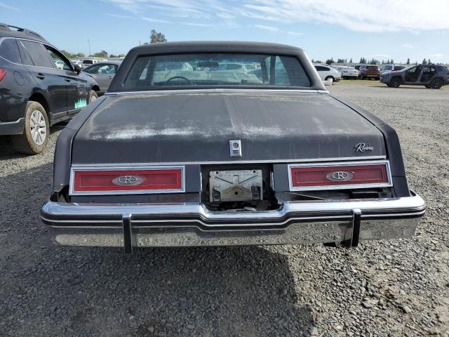 1G4AZ57Y5CE400514 - 1982 BUICK RIVIERA CHARCOAL photo 6